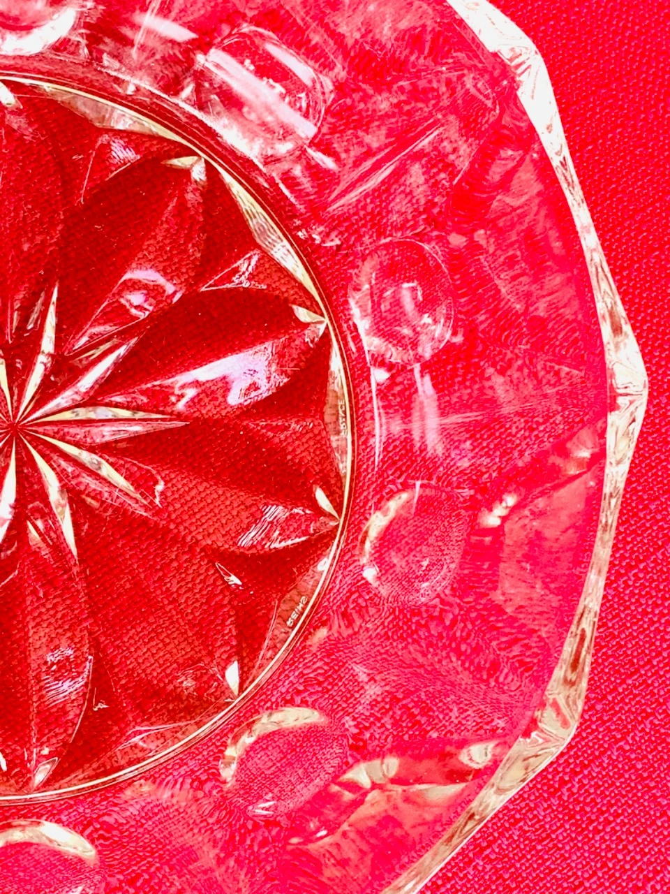 Bowls + 5 small very thick glass bowls, rosette pattern – photo 6